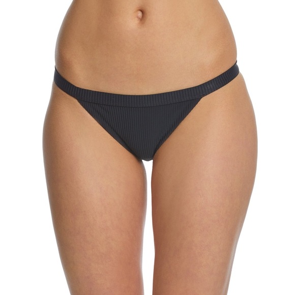 NIKE BLACK RIB BIKINI TOP & BOTTOM WOMEN TWO PIECE - Picture 3 of 6